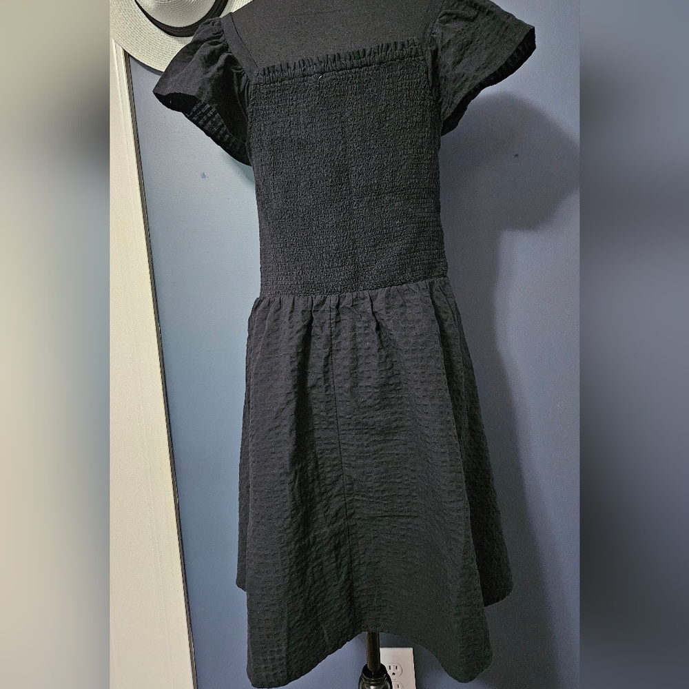Old Navy Black Flutter Sleeve Mini Dress - Picture 2 of 7